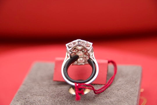 Anello "Art Deco" con diamanti