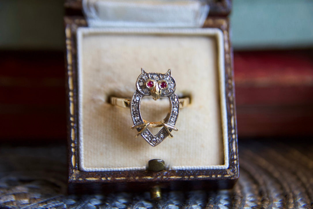 Anello Gufo Portafortuna fine anni 60'