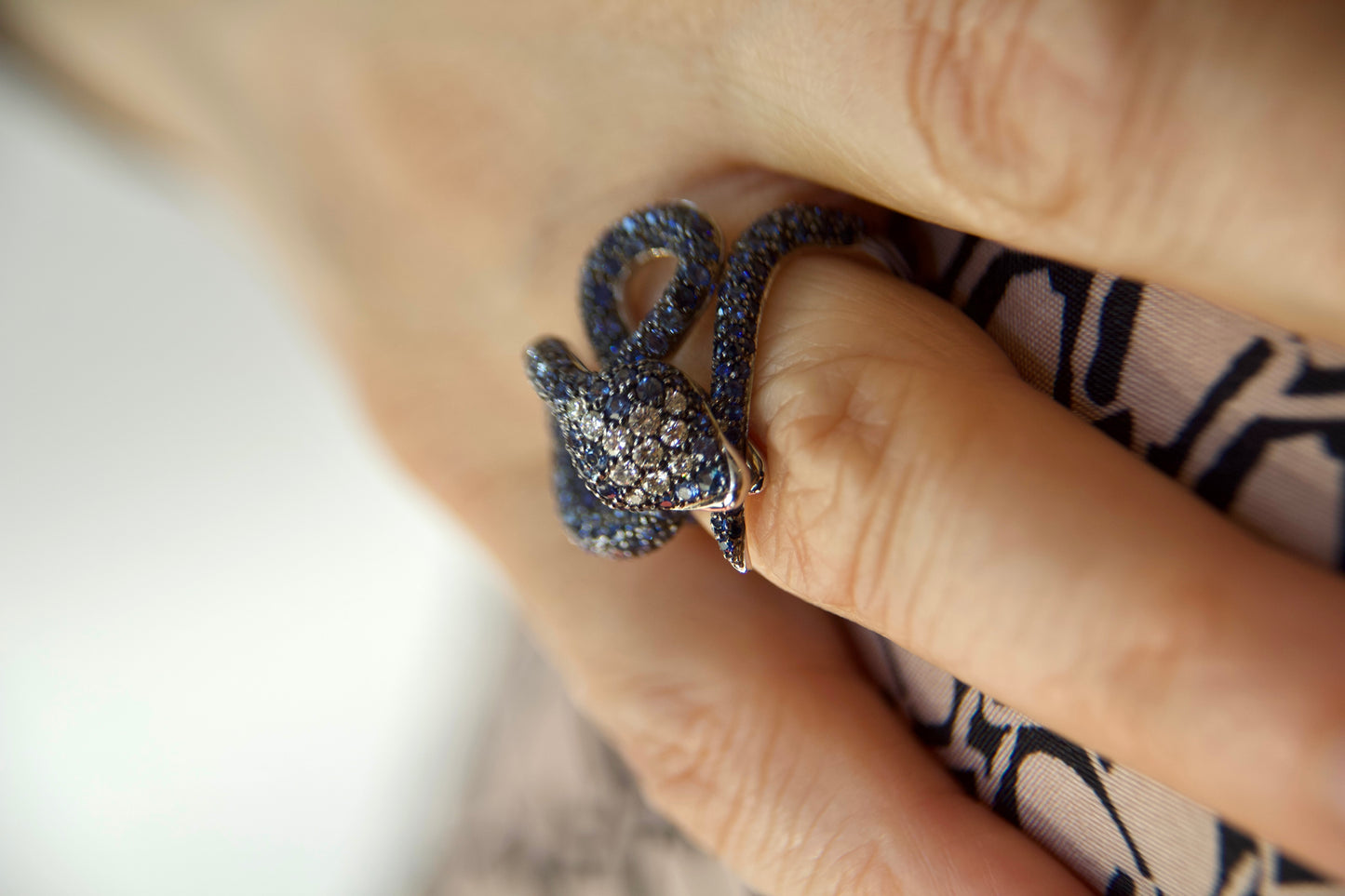 "Sculpture" Snake Ring