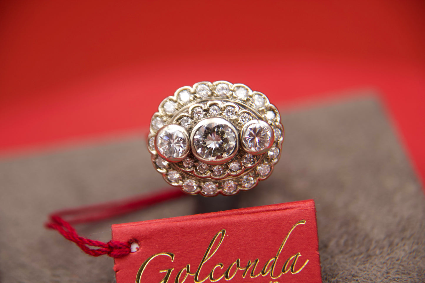 Anello "Anni 50 "con diamanti