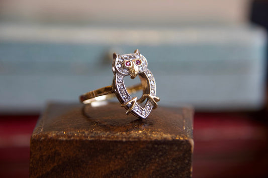 Anello Gufo Portafortuna fine anni 60'