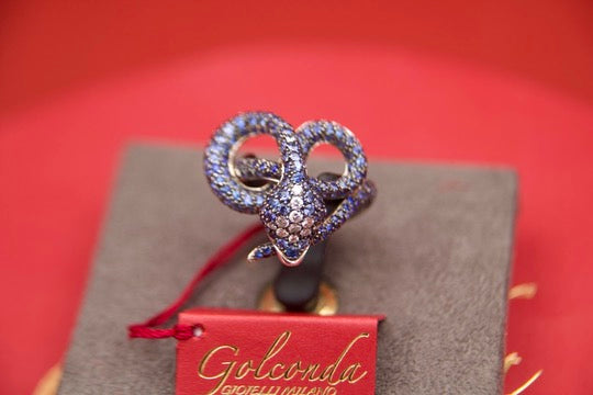 "Sculpture" Snake Ring