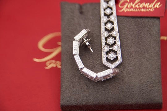 Art Deco style drop earrings