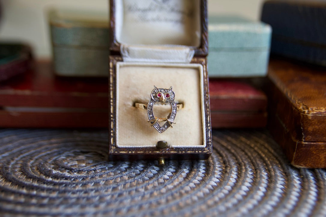 Anello Gufo Portafortuna fine anni 60'