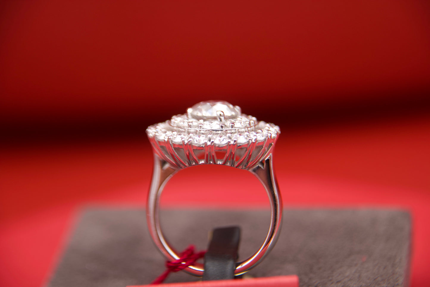 2.28ct Diamond Solitaire Ring with Double Vintage Contour