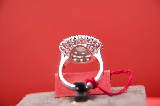 2.28ct Diamond Solitaire Ring with Double Vintage Contour