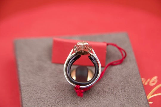 Fancy Yellow Diamond Navette Ring