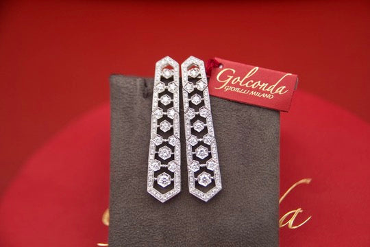 Art Deco style drop earrings
