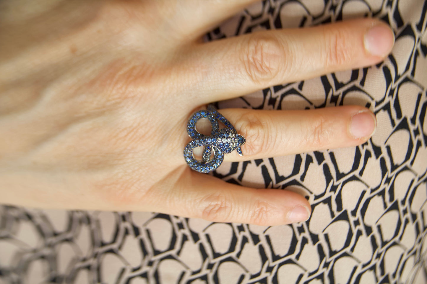 "Sculpture" Snake Ring