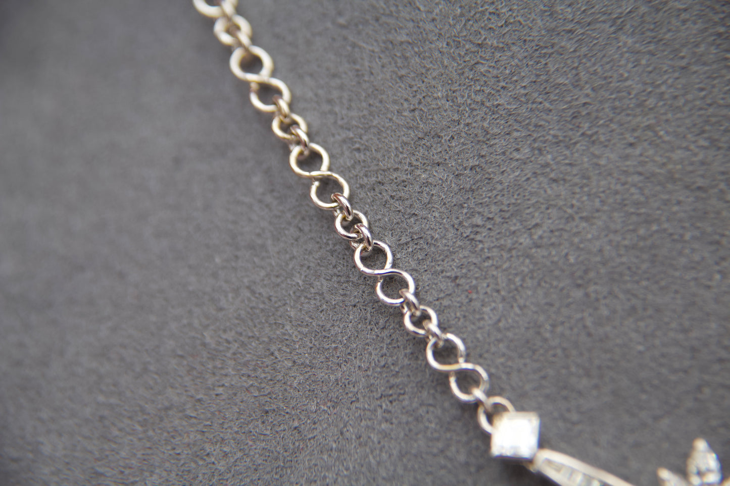 Fancy diamond necklace