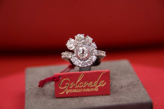 Anello anni 40 con sistema misura adattabile