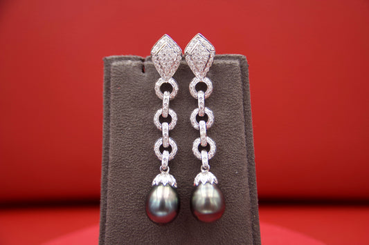Tahitian Pearl Drop Earrings