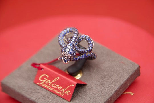 "Sculpture" Snake Ring