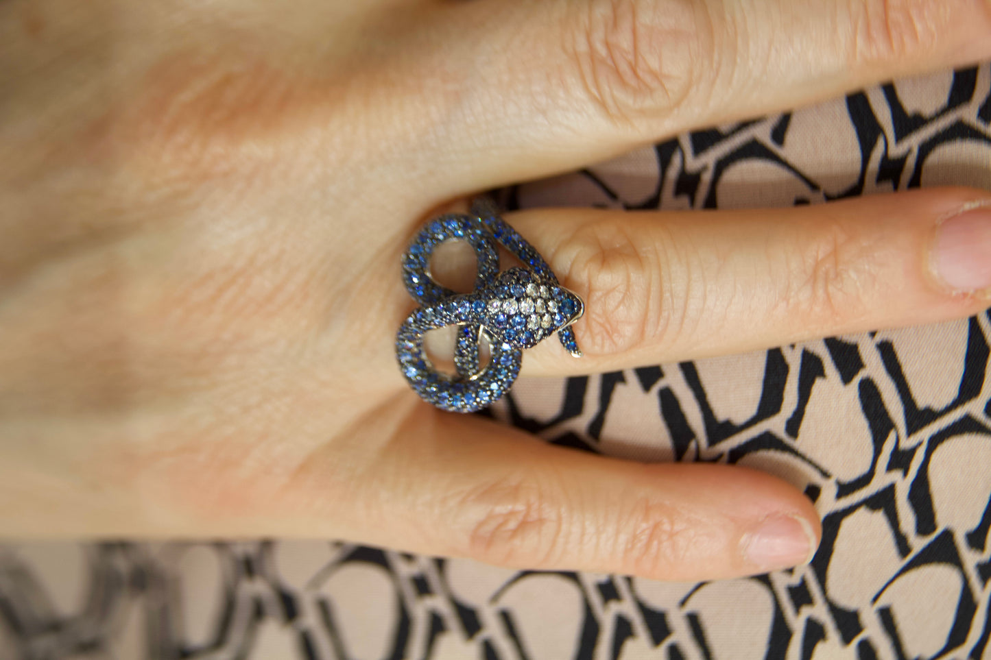 "Sculpture" Snake Ring