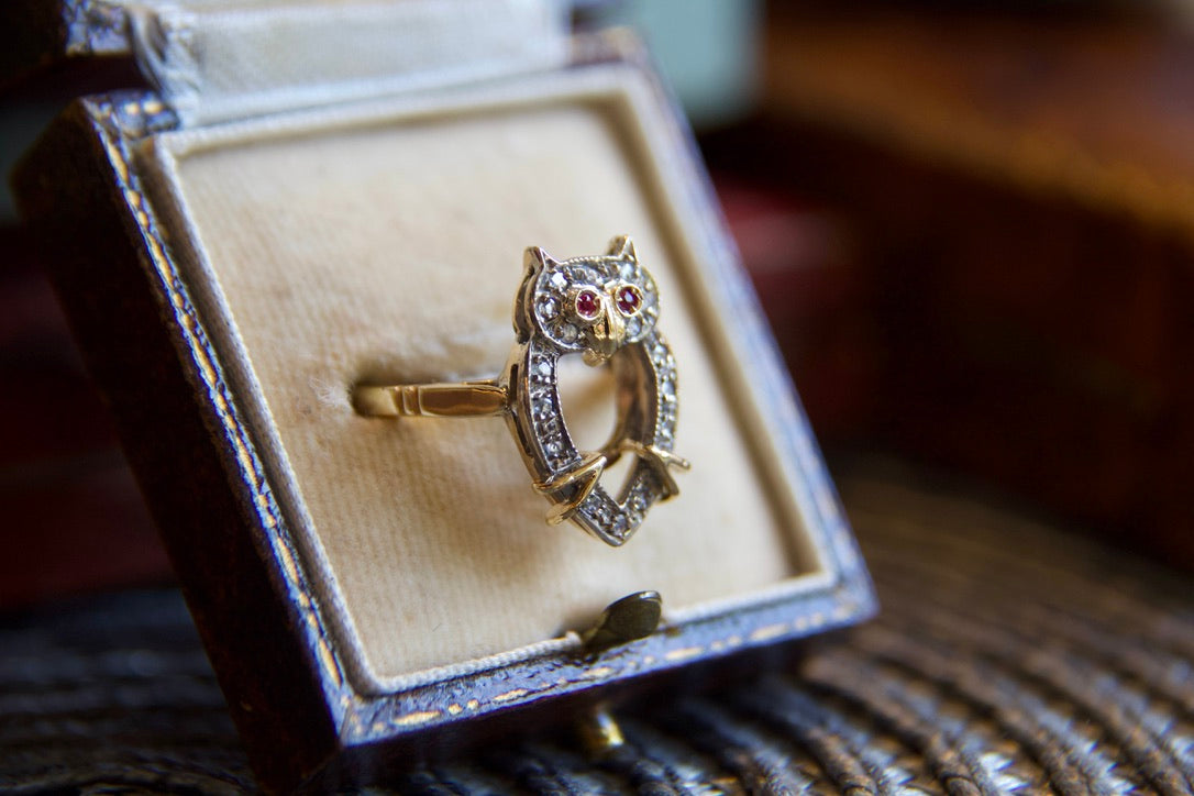 Anello Gufo Portafortuna fine anni 60'