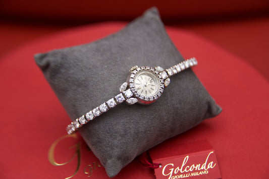 "Longines" Vintage jewel watch with diamonds