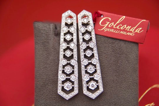 Art Deco style drop earrings