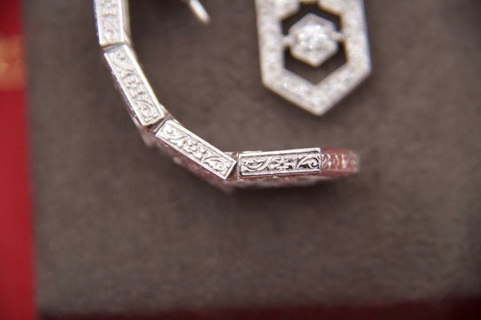 Art Deco style drop earrings