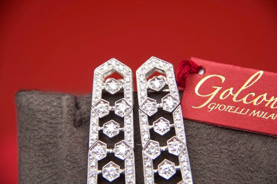 Art Deco style drop earrings
