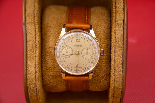 18kt gold "Cronographe Suisse" watch from the 1950s