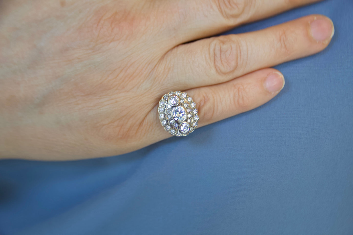 Anello "Anni 50 "con diamanti