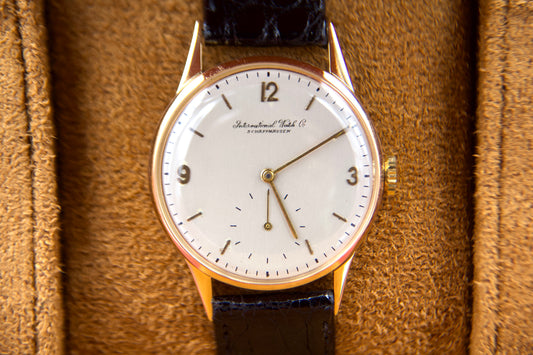 1950s IWC 18KT gold watch
