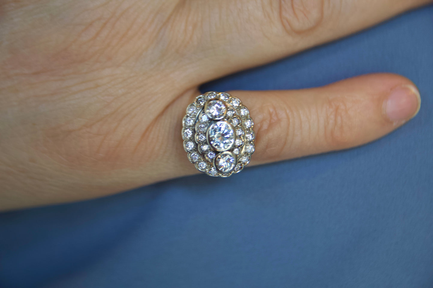 Anello "Anni 50 "con diamanti