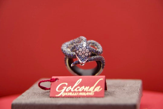 "Sculpture" Snake Ring