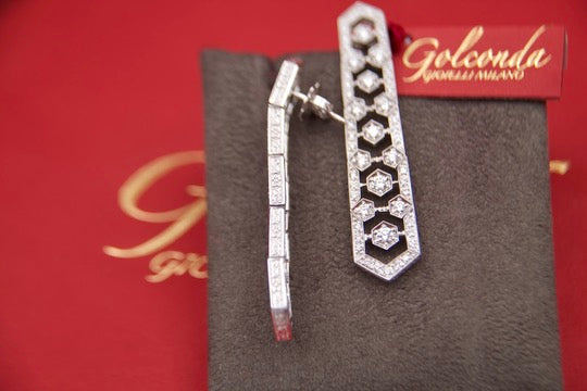Art Deco style drop earrings