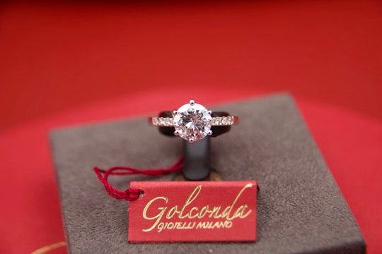 Solitaire ring with 2.09ct diamond