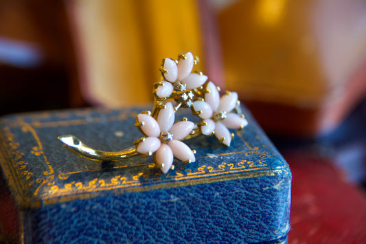 Spilla vintage con opali