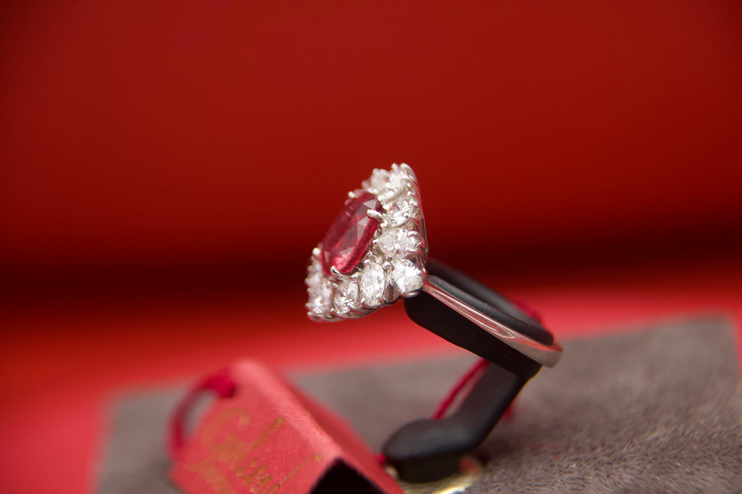 Vintage ring with no heat ruby