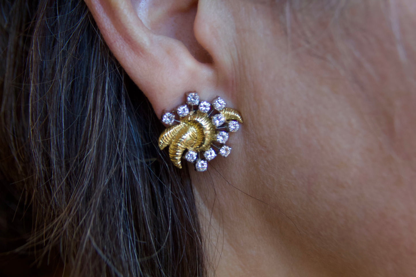 Vintage diamond earrings