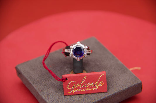 No-heat sapphire ring