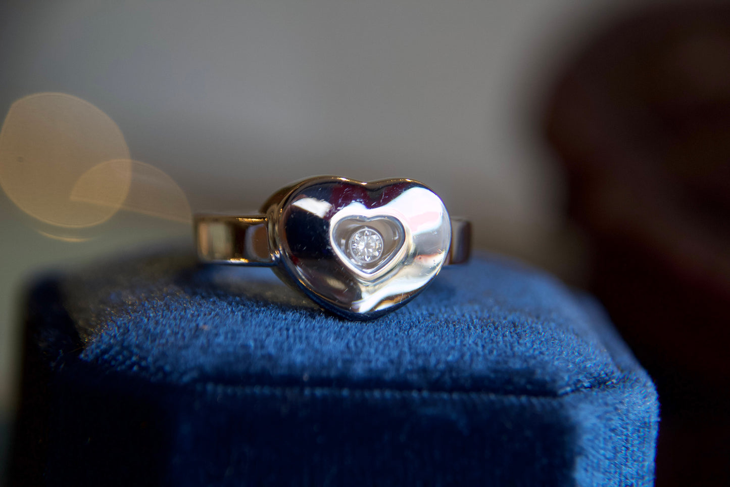 Anello Chopard "Happy Diamonds" in oro 18kt con diamante
