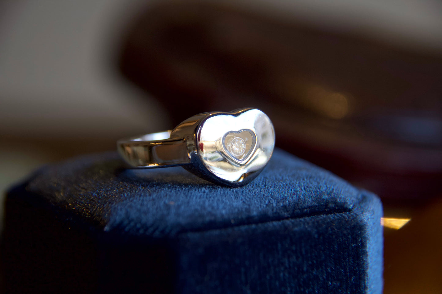 Anello Chopard "Happy Diamonds" in oro 18kt con diamante