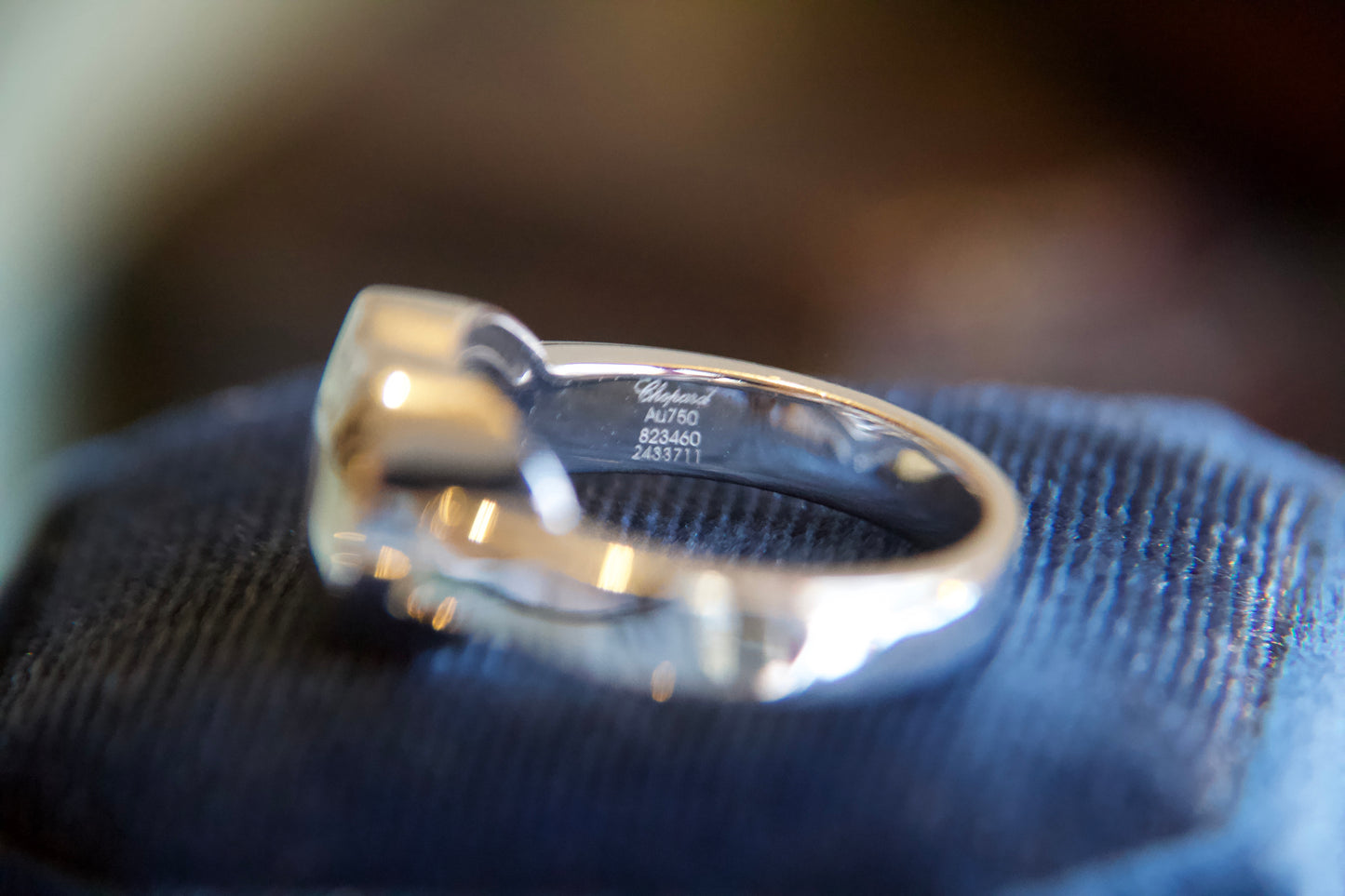 Anello Chopard "Happy Diamonds" in oro 18kt con diamante