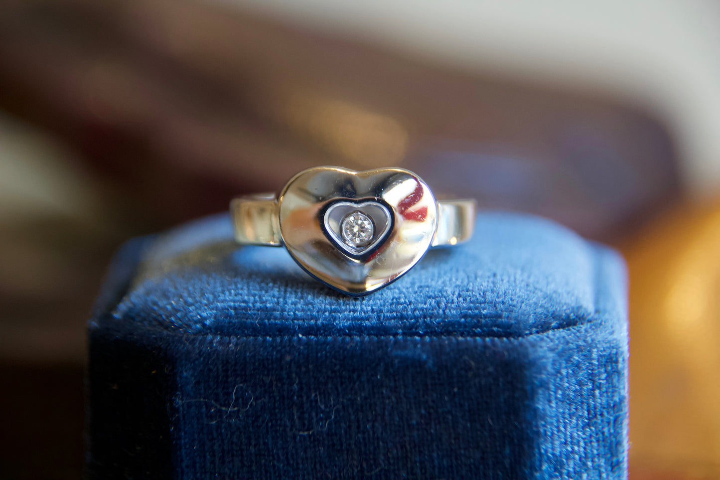 Anello Chopard "Happy Diamonds" in oro 18kt con diamante
