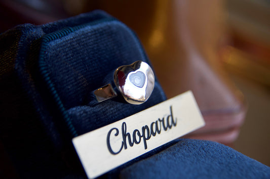 Anello Chopard "Happy Diamonds" in oro 18kt con diamante