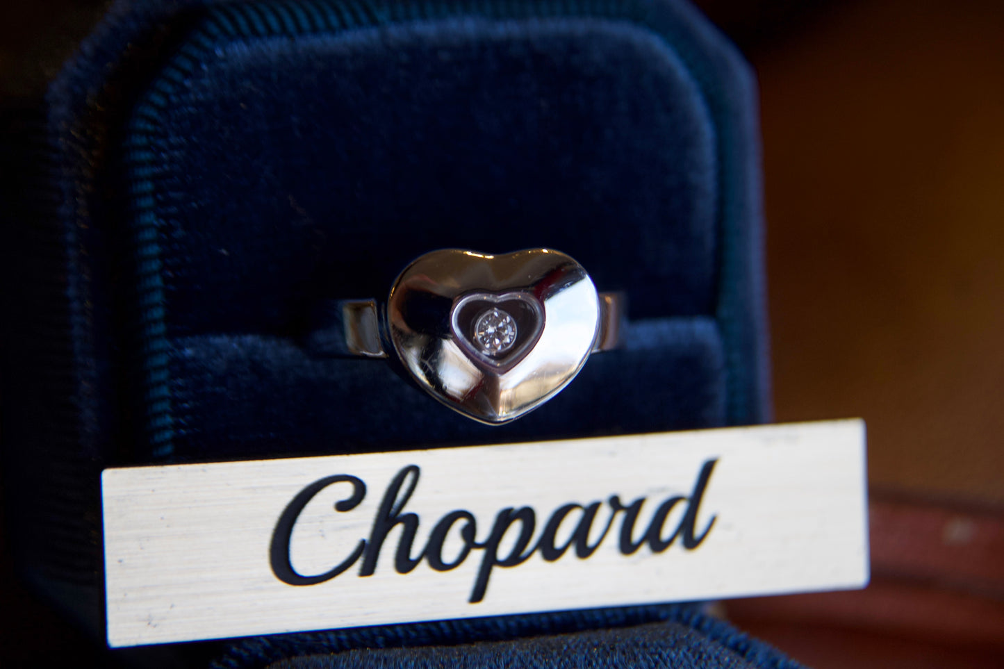 Anello Chopard "Happy Diamonds" in oro 18kt con diamante