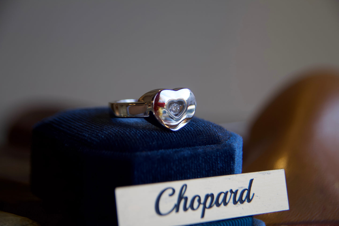 Anello Chopard "Happy Diamonds" in oro 18kt con diamante