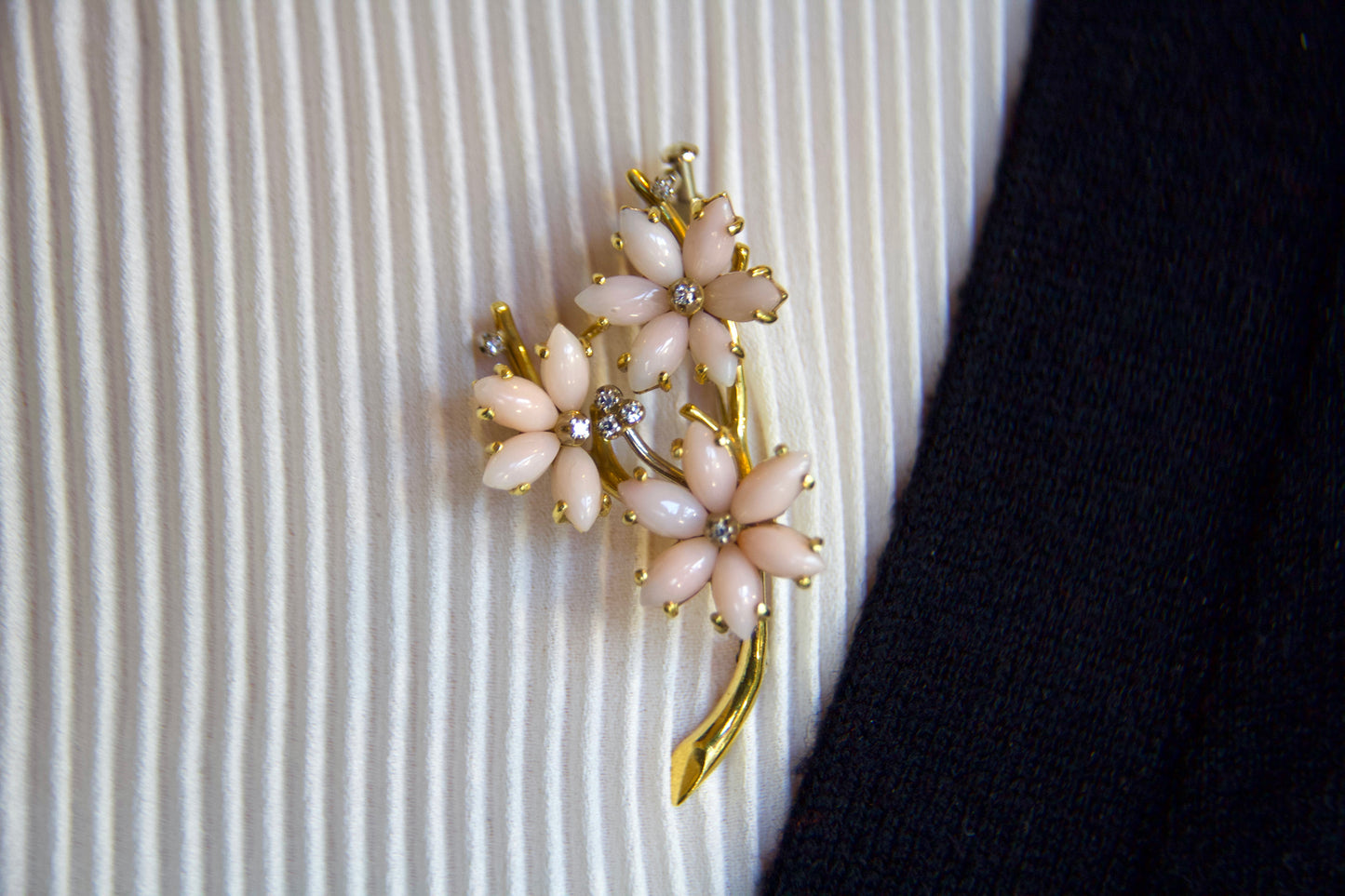 Spilla vintage con opali