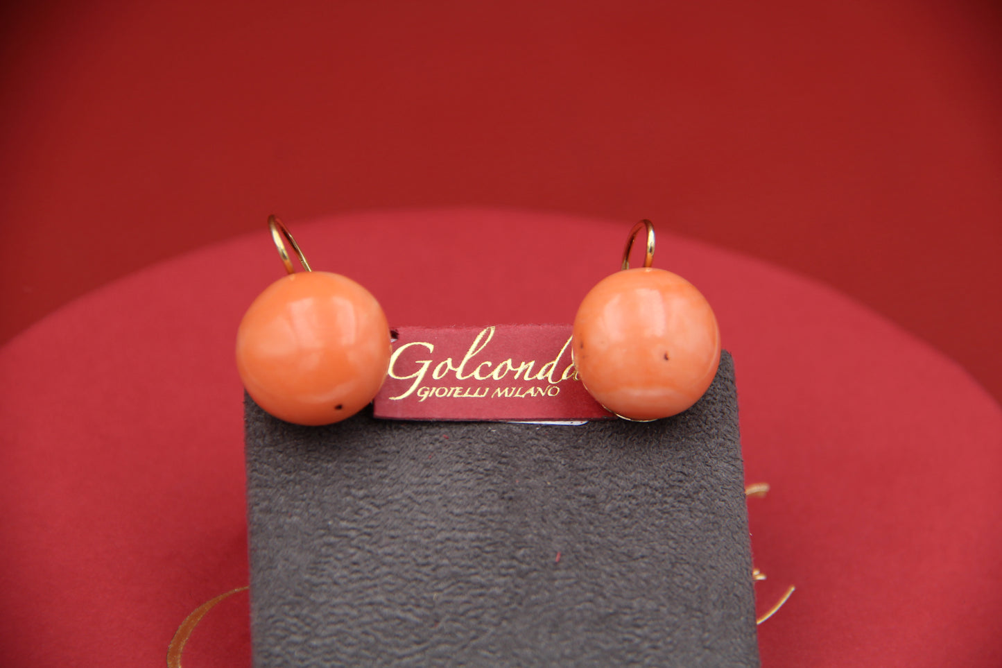 Coral earrings