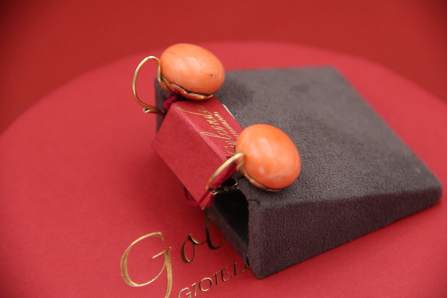 Coral earrings
