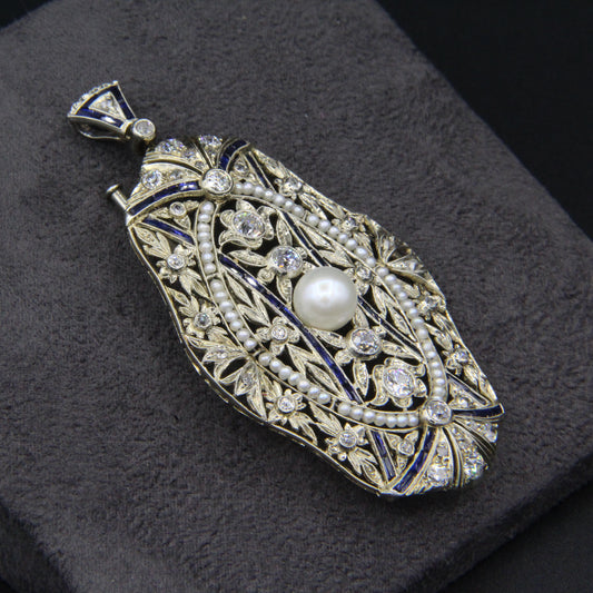 Vintage pearl brooch