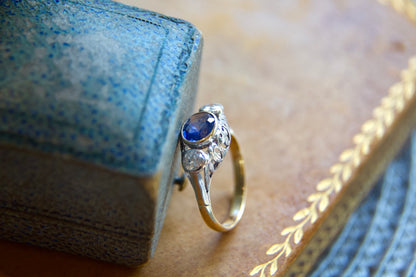 Early 1900s "unheated" sapphire ring