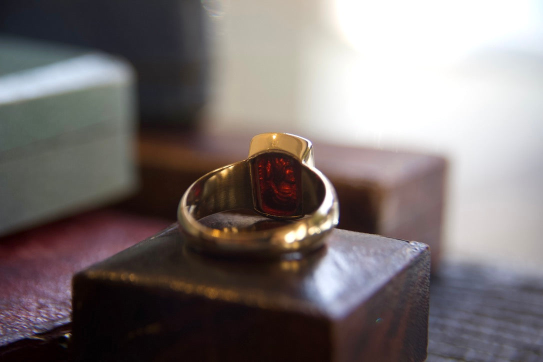 Anello chevalier lapis 1885