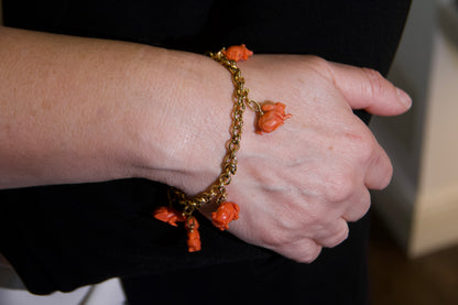 Bracciale vintage con charms animalier