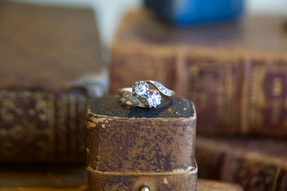 Anello Toi & Moi  Art Nouveau Francese