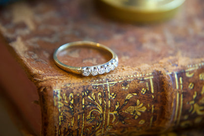 Small 1950s eternity ring with diamonds